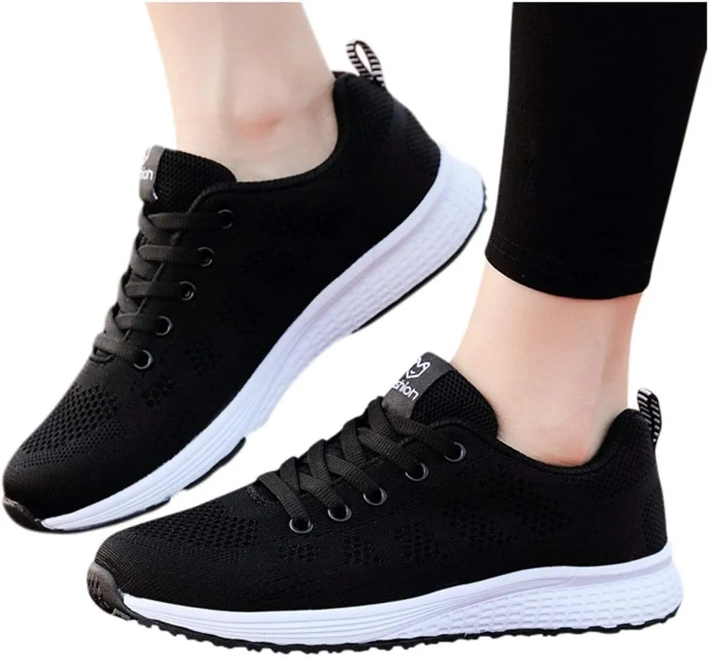 AMDBEL Orthopedic Sneakers for Women, Lightweight Tennis Shoes Non Slip Gym Workout Shoes Breathable Walking Sneakers