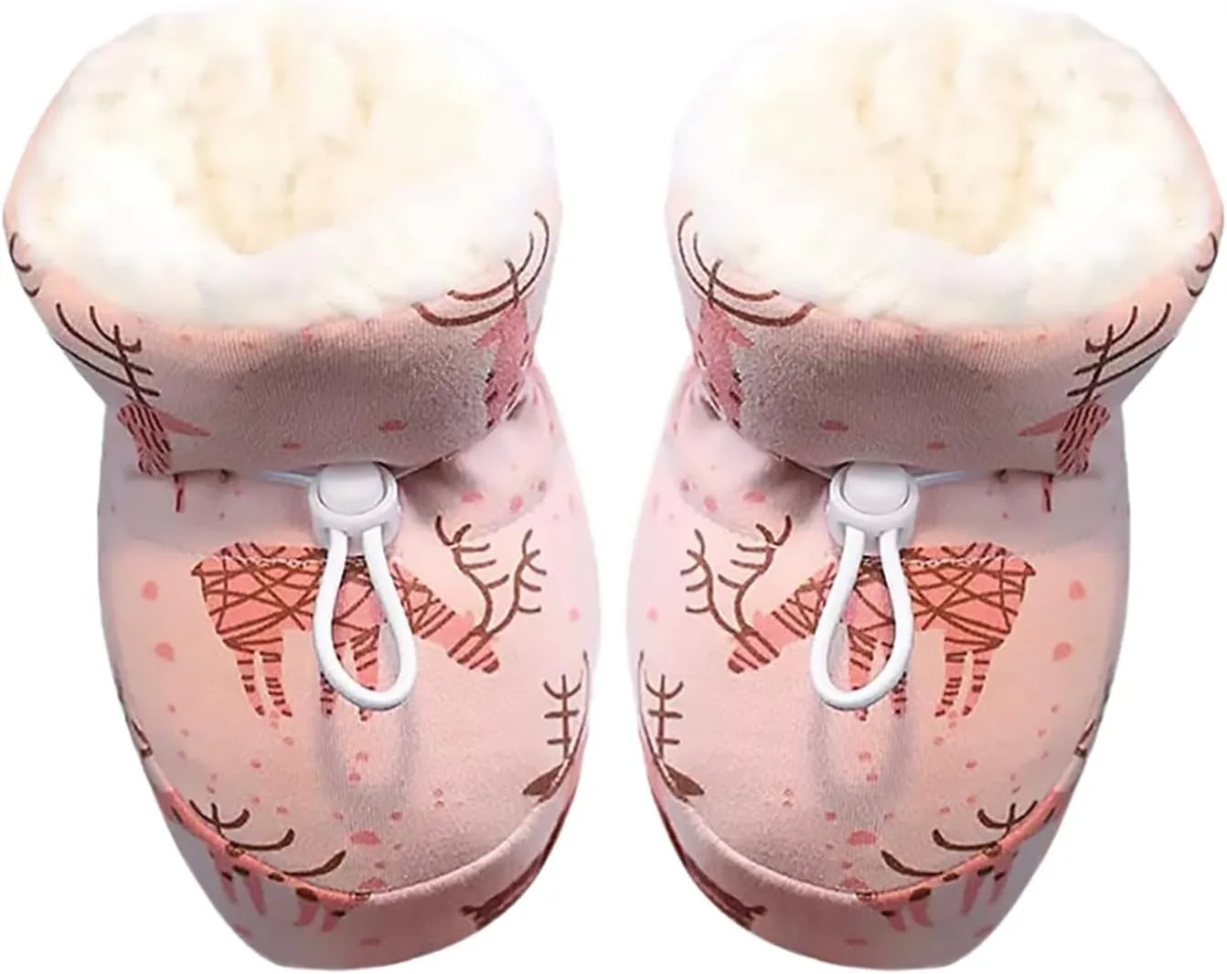 artoon Animal Cotton Booties For Infant Baby Girls Fuzzy Lined Soft Boots Shoes Winter Outdoor Cozy Snow Non Slip Shoes