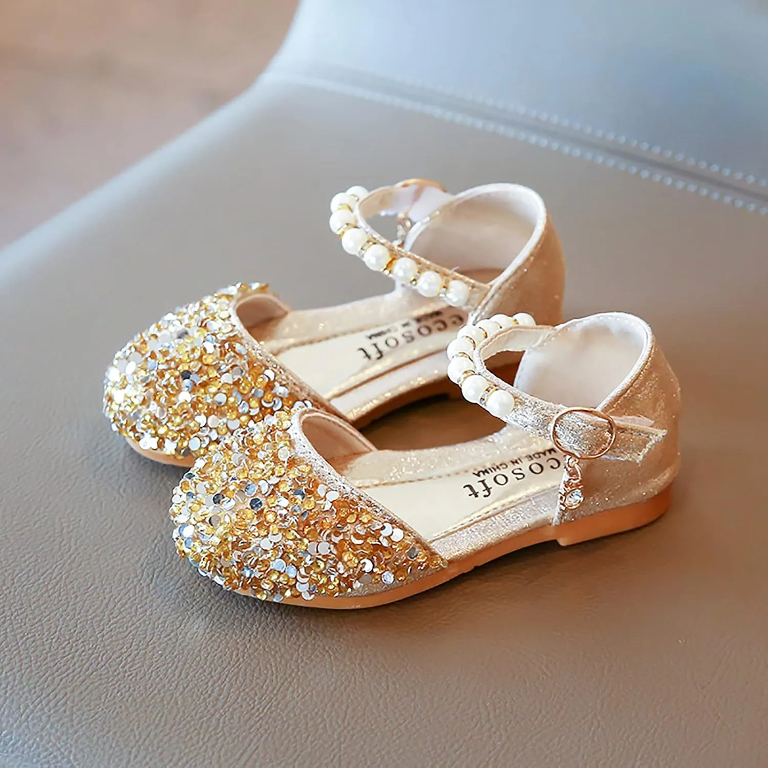 Baby Boys Canvas Sneaker Shoes Kids Pearl Bowknot Infant Girls Sandals Princess Single Little Girl Shoes 2t