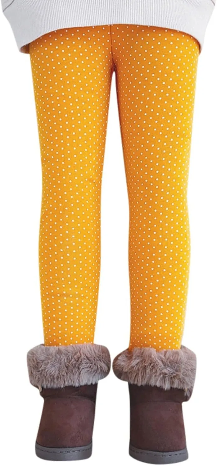 Baby Girls' Toddler Leggings Full Length Polka Dot Print Leggings Stretchy Soft Newborn Infant Toddler Leggings
