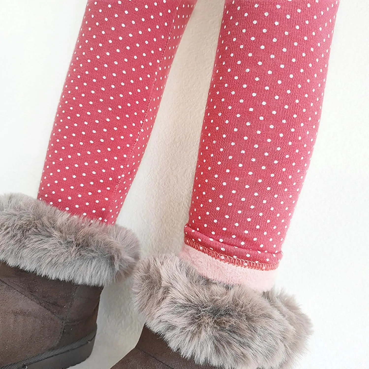 Baby Girls' Toddler Leggings Full Length Polka Dot Print Leggings Stretchy Soft Newborn Infant Toddler Leggings