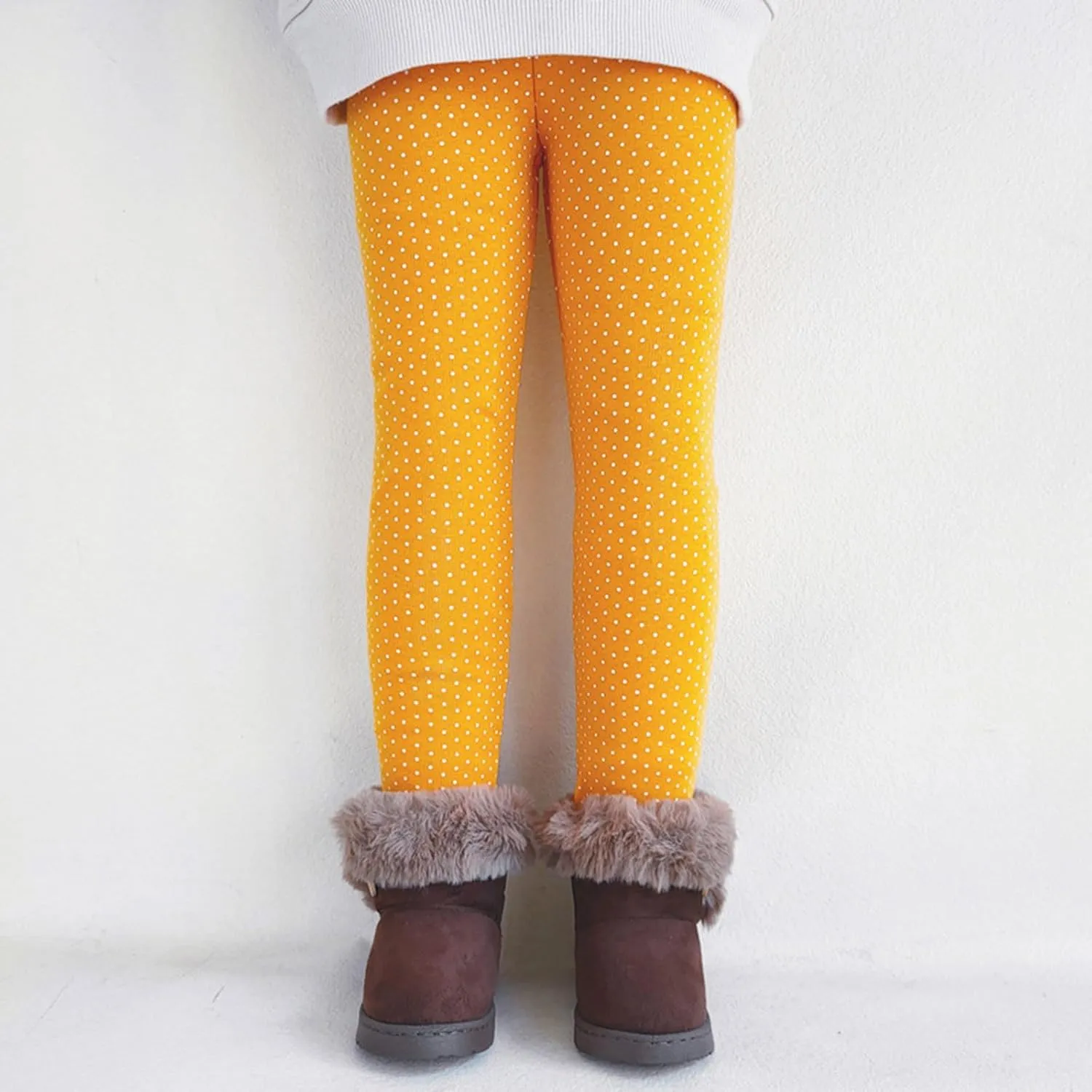 Baby Girls' Toddler Leggings Full Length Polka Dot Print Leggings Stretchy Soft Newborn Infant Toddler Leggings