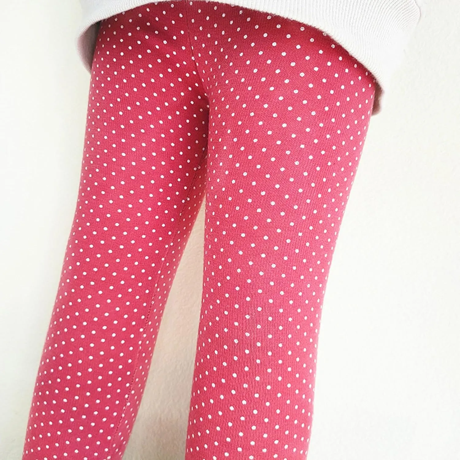 Baby Girls' Toddler Leggings Full Length Polka Dot Print Leggings Stretchy Soft Newborn Infant Toddler Leggings