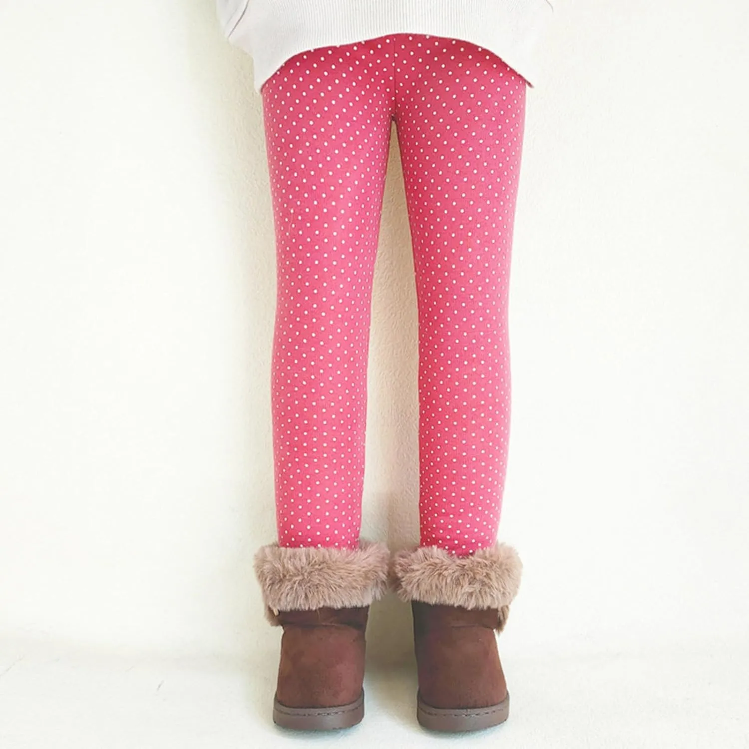 Baby Girls' Toddler Leggings Full Length Polka Dot Print Leggings Stretchy Soft Newborn Infant Toddler Leggings