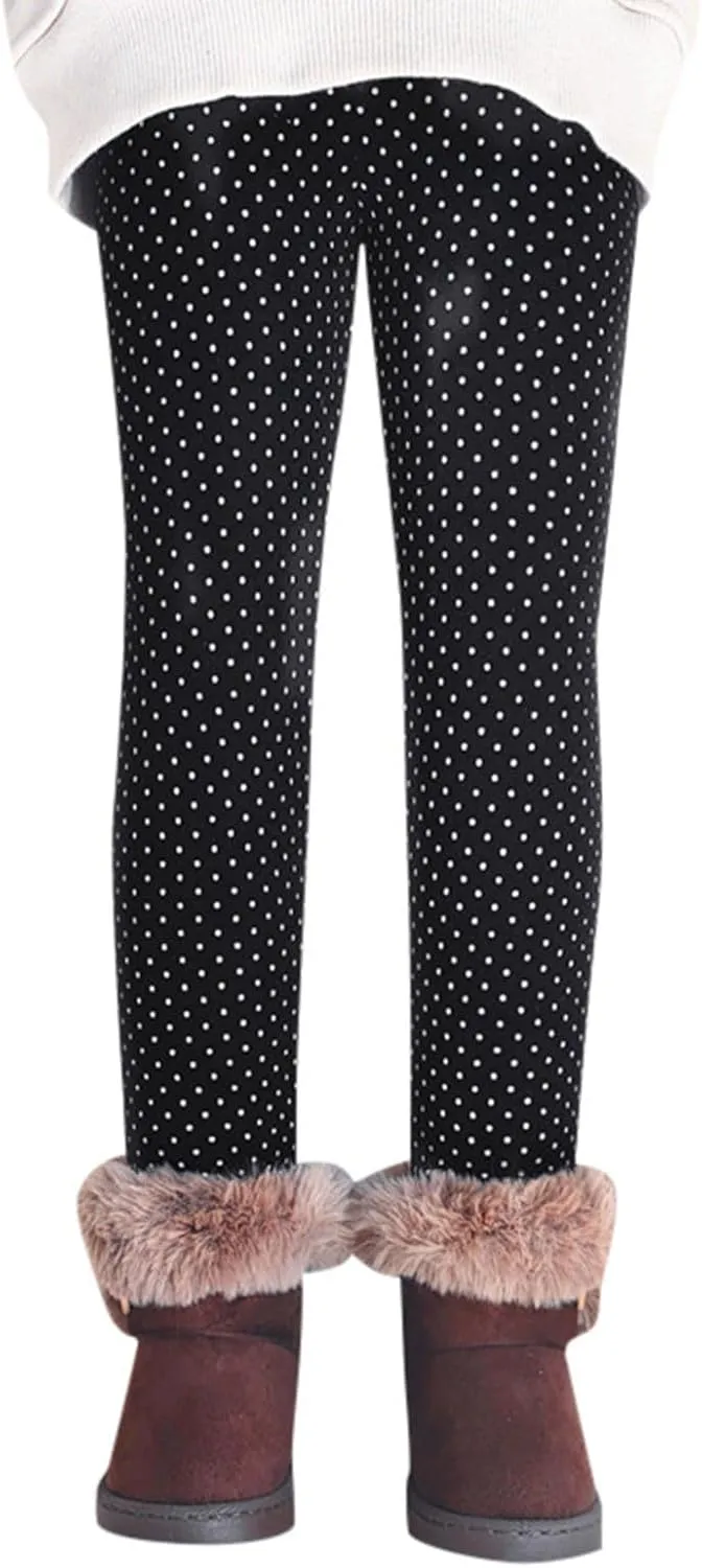 Baby Girls' Toddler Leggings Full Length Polka Dot Print Leggings Stretchy Soft Newborn Infant Toddler Leggings