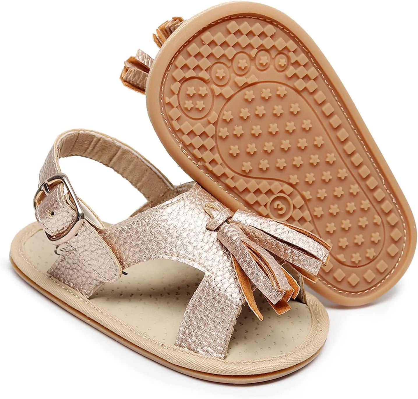 Baby Kids Flat Footbed Wide Sandals Childrens Boys Girls Open Toe Leather Soft Strap Shoes Summer Outdoor Barefoot Shoes