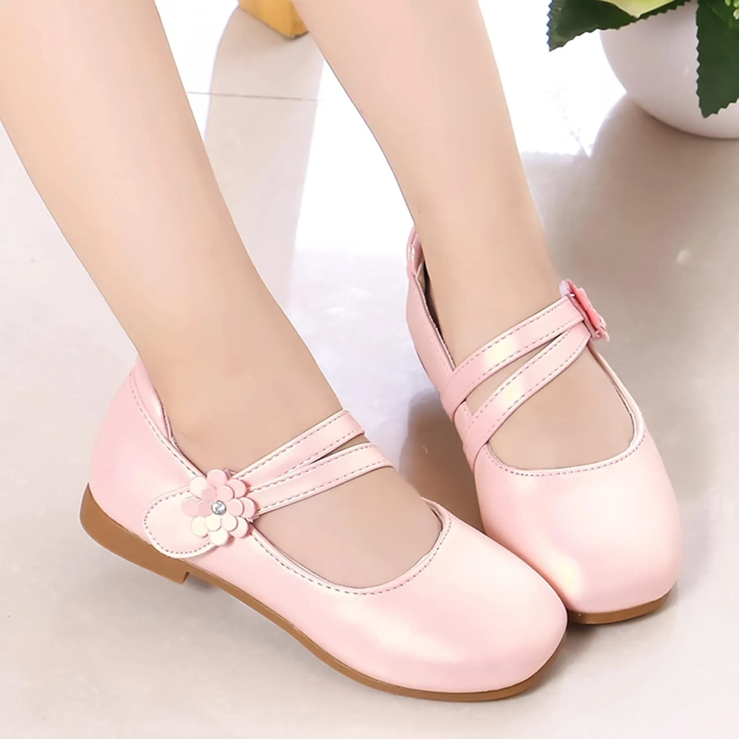 Baby Sneaker Shoes Girl Shoes Small Leather Shoes Single Shoes Children Dance Shoes Girls Performance Toddler Slip Shoe