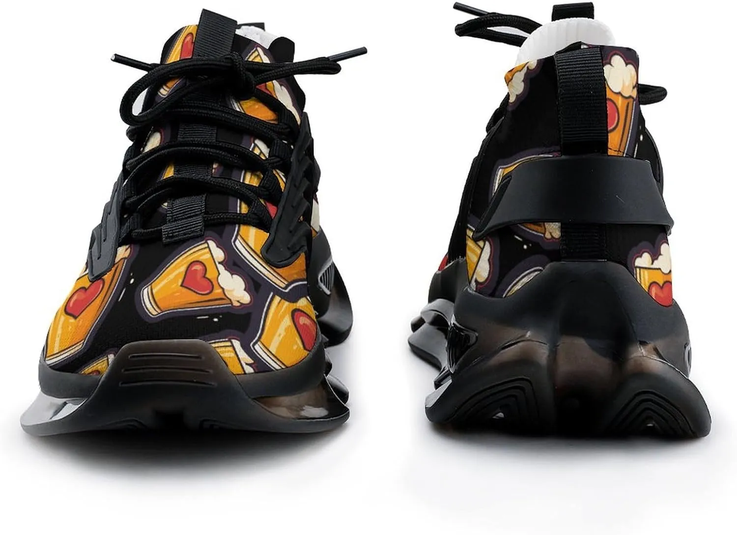 Beer Foam Print Mens Sneakers Running Shoes Lightweight Athletic Shoes for Jogging Walking Gym