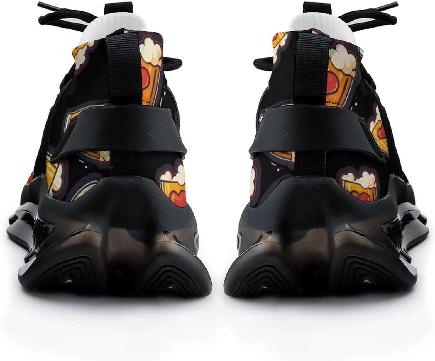 Beer Foam Print Mens Sneakers Running Shoes Lightweight Athletic Shoes for Jogging Walking Gym