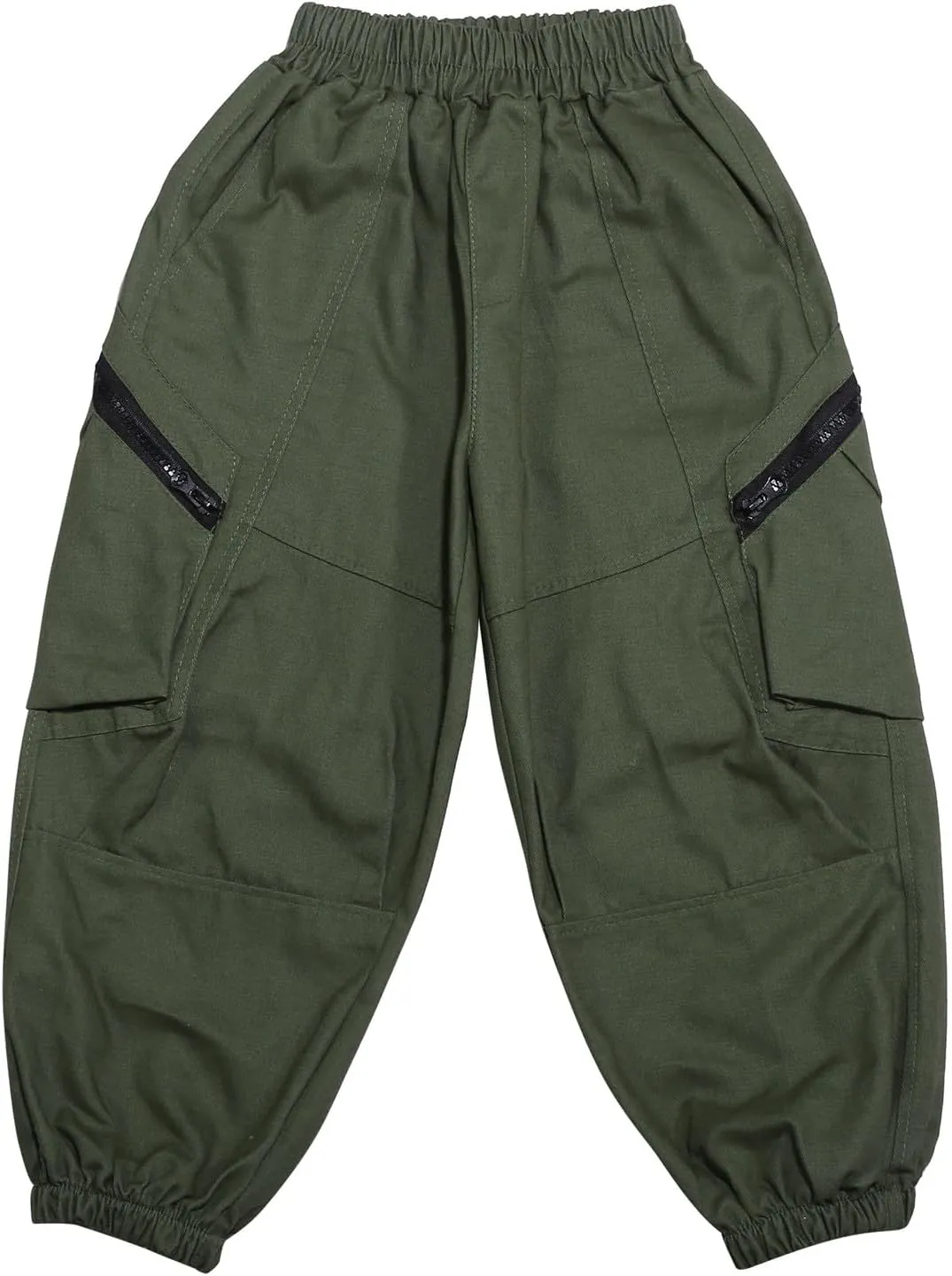 Boys Cargo Pants Cotton Parachute Pants Casual Pants Elastic Waist Youth Kids Athletic Running Pants 8-15 Years