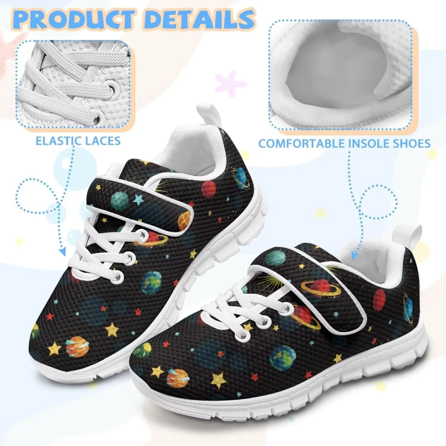 Boys School Running Shoes Little Kids Sport Slip On Shoes Cool Sneakers