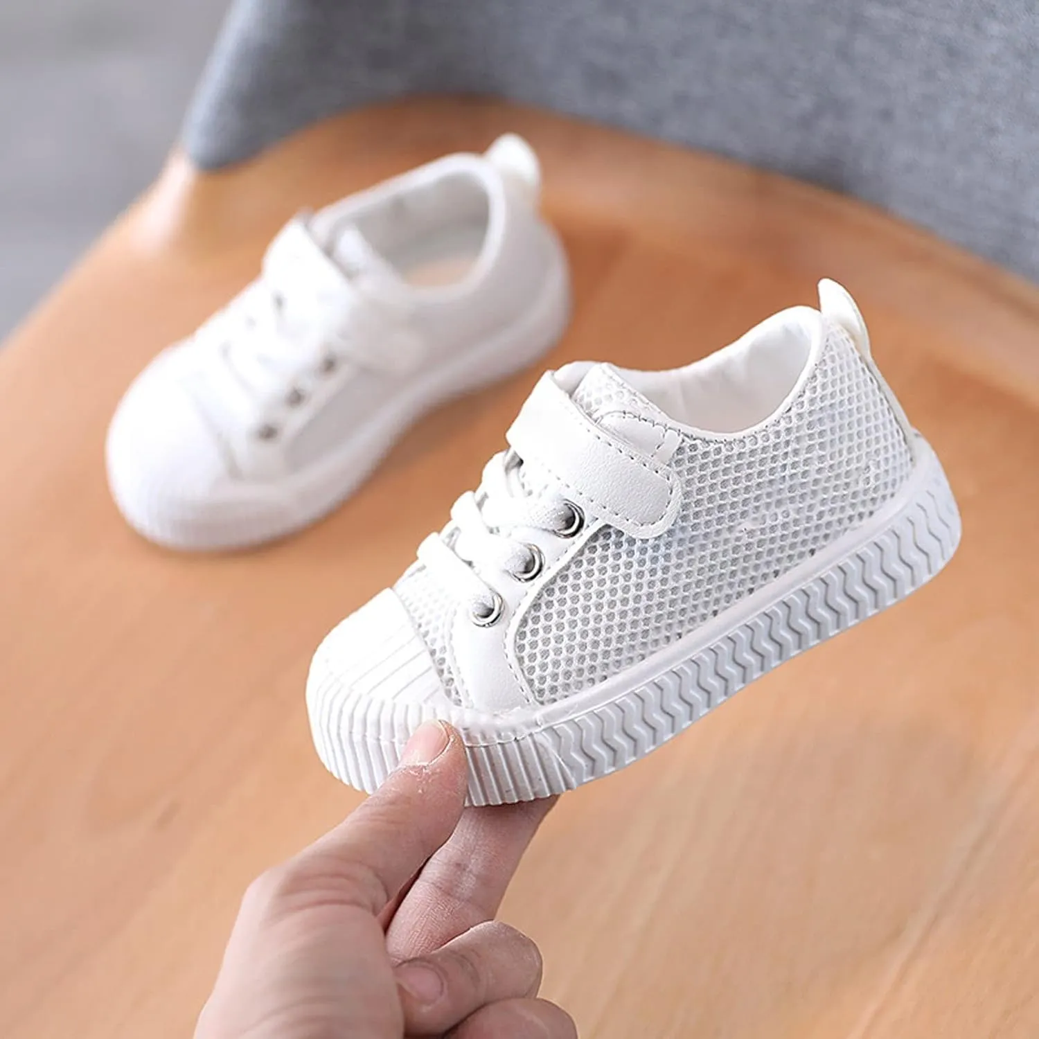 Boys Slip on Shoes Baby Shoes for Toddler Boys Girls Canvas Low Top Sneakers Adjustable Strap Lace up Shoes for Little