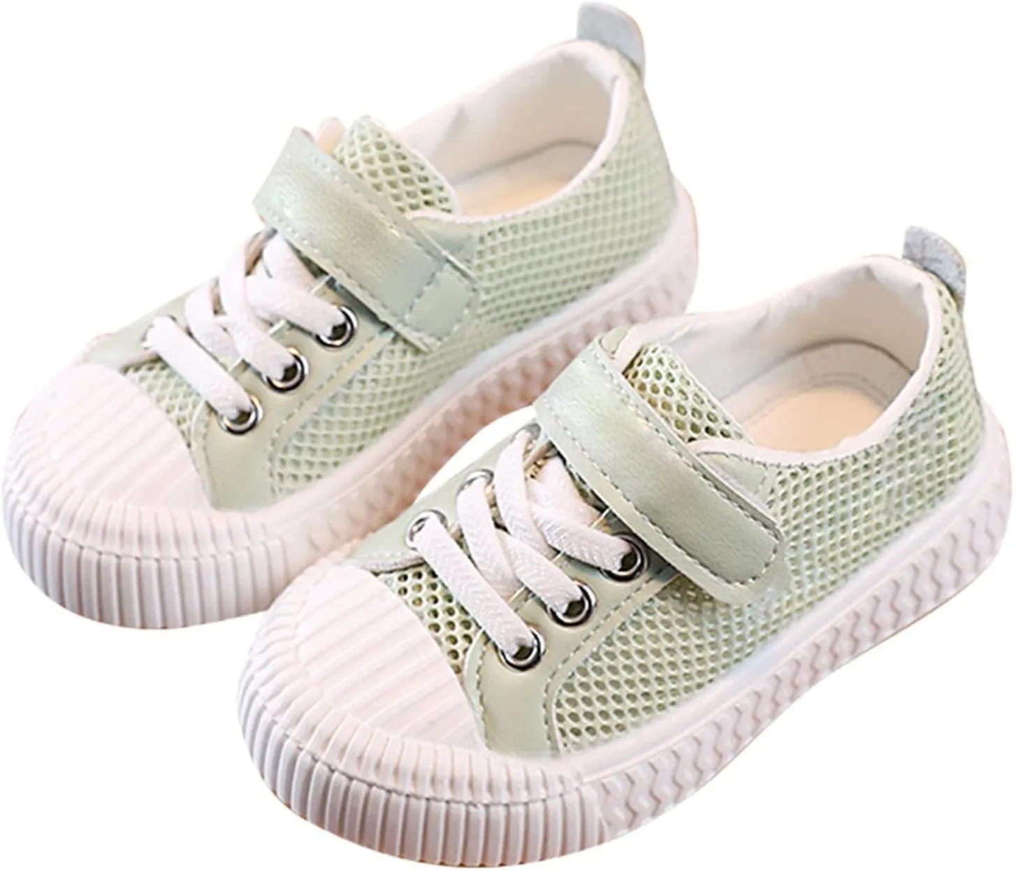 Boys Slip on Shoes Baby Shoes for Toddler Boys Girls Canvas Low Top Sneakers Adjustable Strap Lace up Shoes for Little