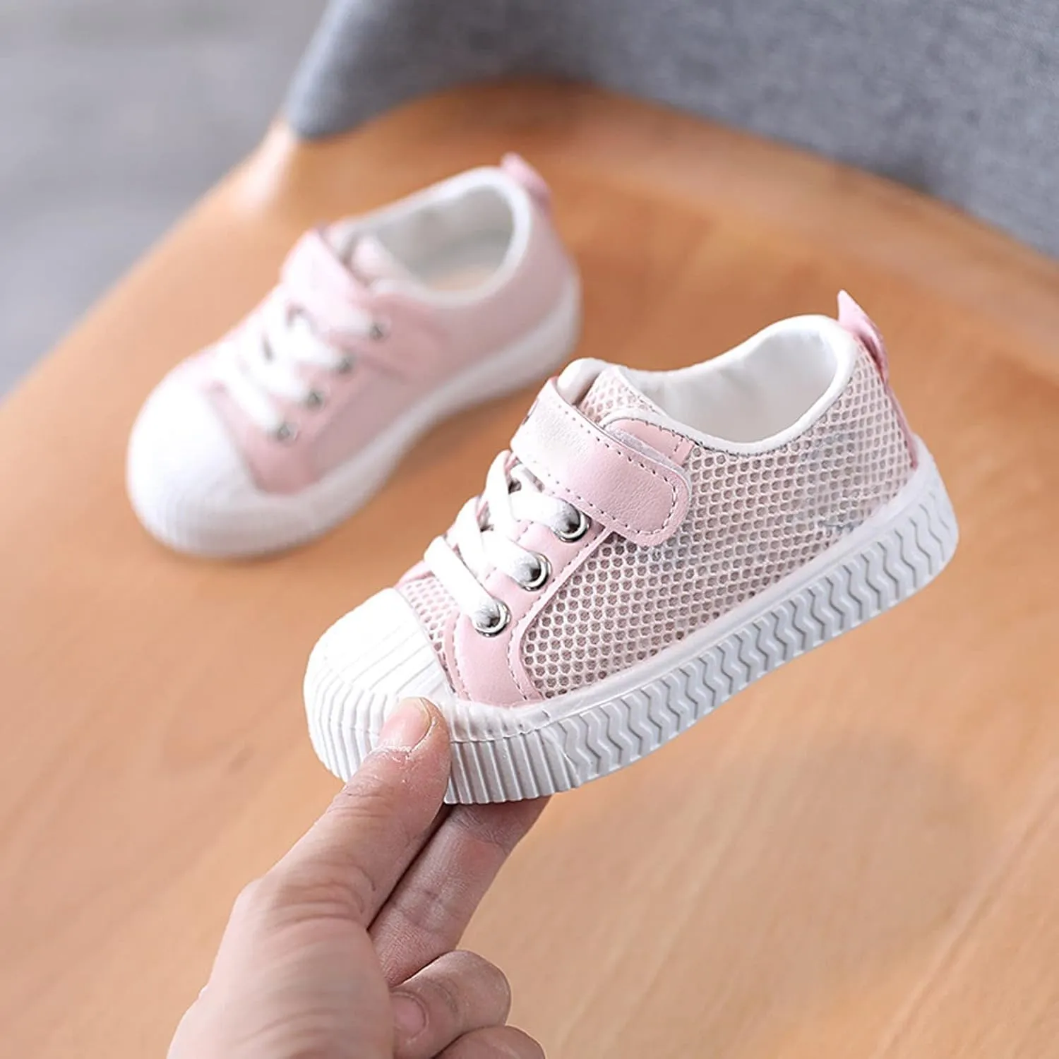Boys Slip on Shoes Baby Shoes for Toddler Boys Girls Canvas Low Top Sneakers Adjustable Strap Lace up Shoes for Little