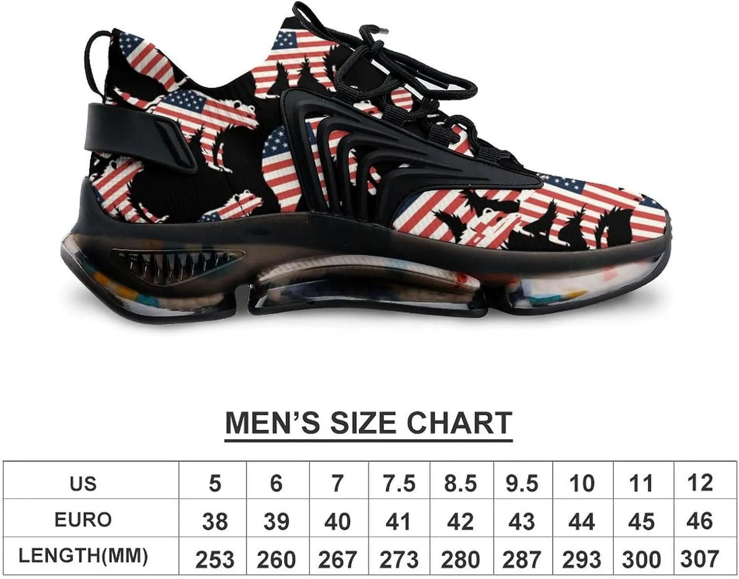 California Republic Bear American Flag Mens Sneakers Running Shoes Lightweight Athletic Shoes for Jogging Walking Gym