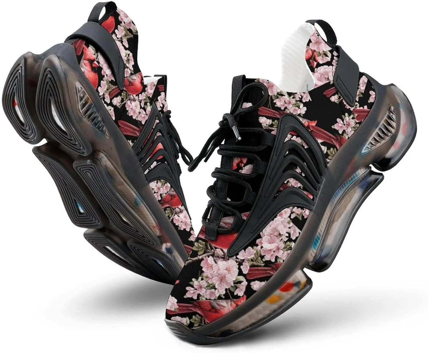Cardinal Bird Mens Sneakers Running Shoes Lightweight Athletic Shoes for Jogging Walking Gym