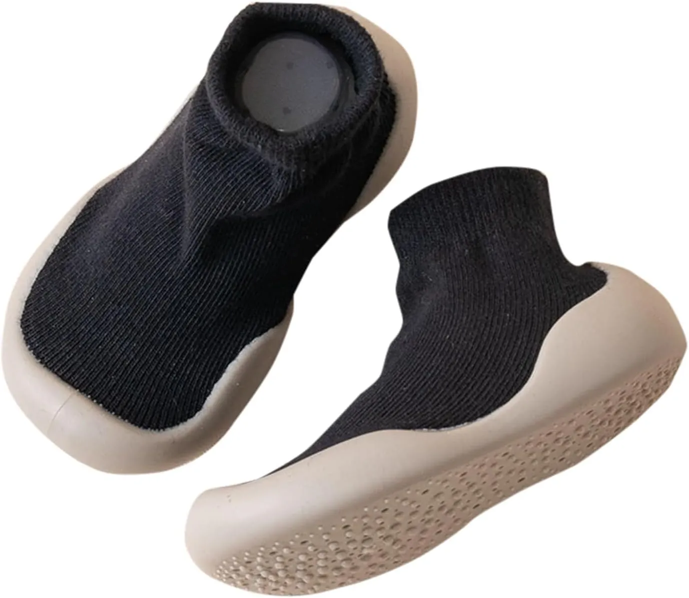 Cathalem Baby Sock Shoes Baby Walking Shoes Infant Breathable Slippers with Soft Rubber Sole Baby Boys Girls Slip On Sneakers