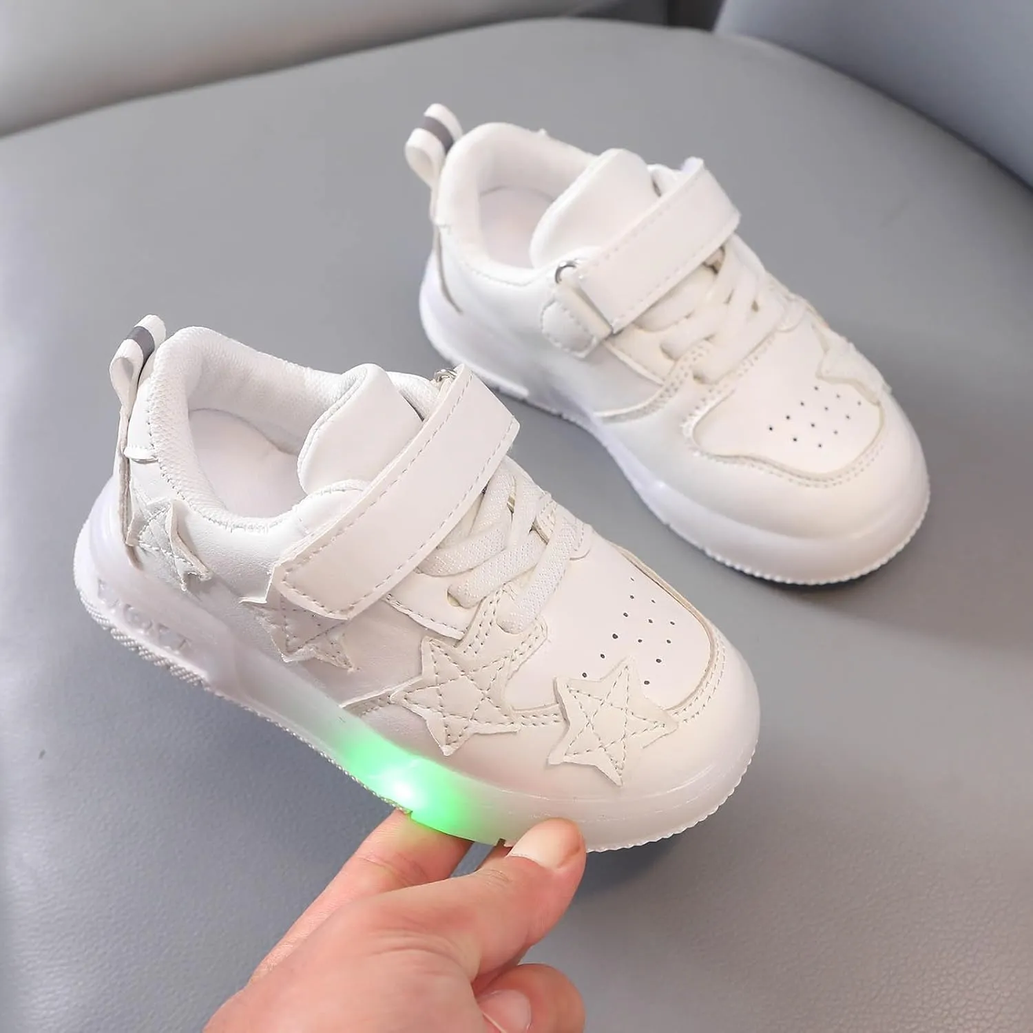 Cathalem Children's Casual Shoes Girls Leather Baby Toddler Soft Up Lace Kids Infant Sneakers Shoes Baby Tennis Shoes