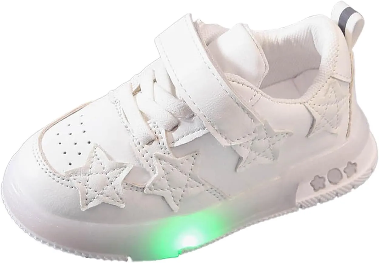 Cathalem Children's Casual Shoes Girls Leather Baby Toddler Soft Up Lace Kids Infant Sneakers Shoes Baby Tennis Shoes