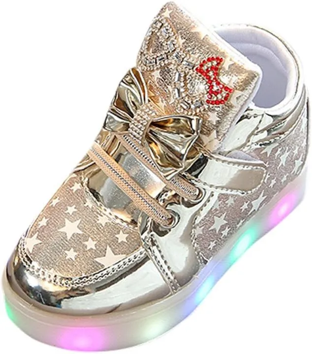 Children Baby Girls Boys Breathable Mesh Led Luminous Sport Run Sneakers Shoes Toddler Shoes Girls Best Gift