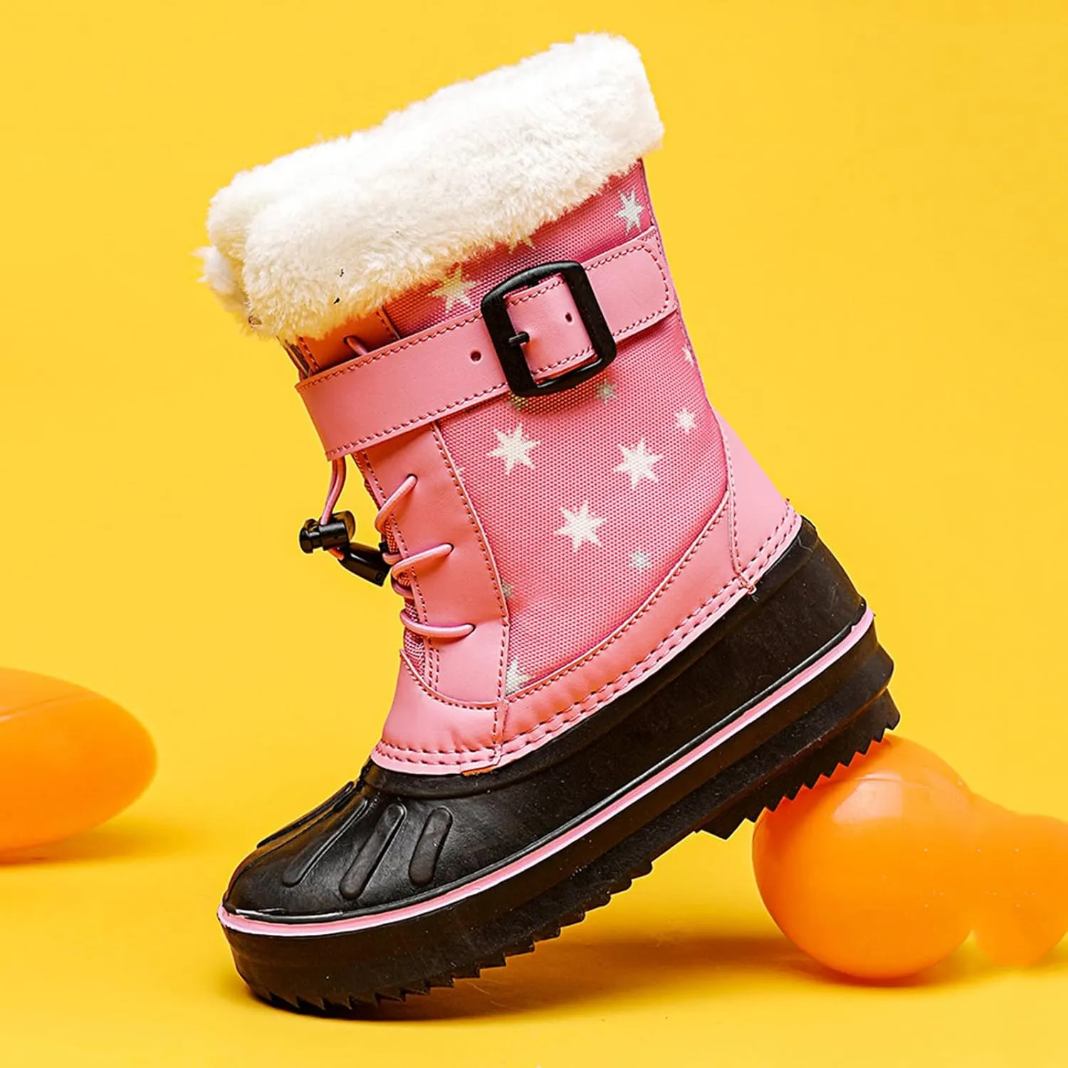Children Shoes Snow Boots Girls Boys OutdoorBoots Warm Boots with Cotton Snow Boots Kids Mid Calf Boots