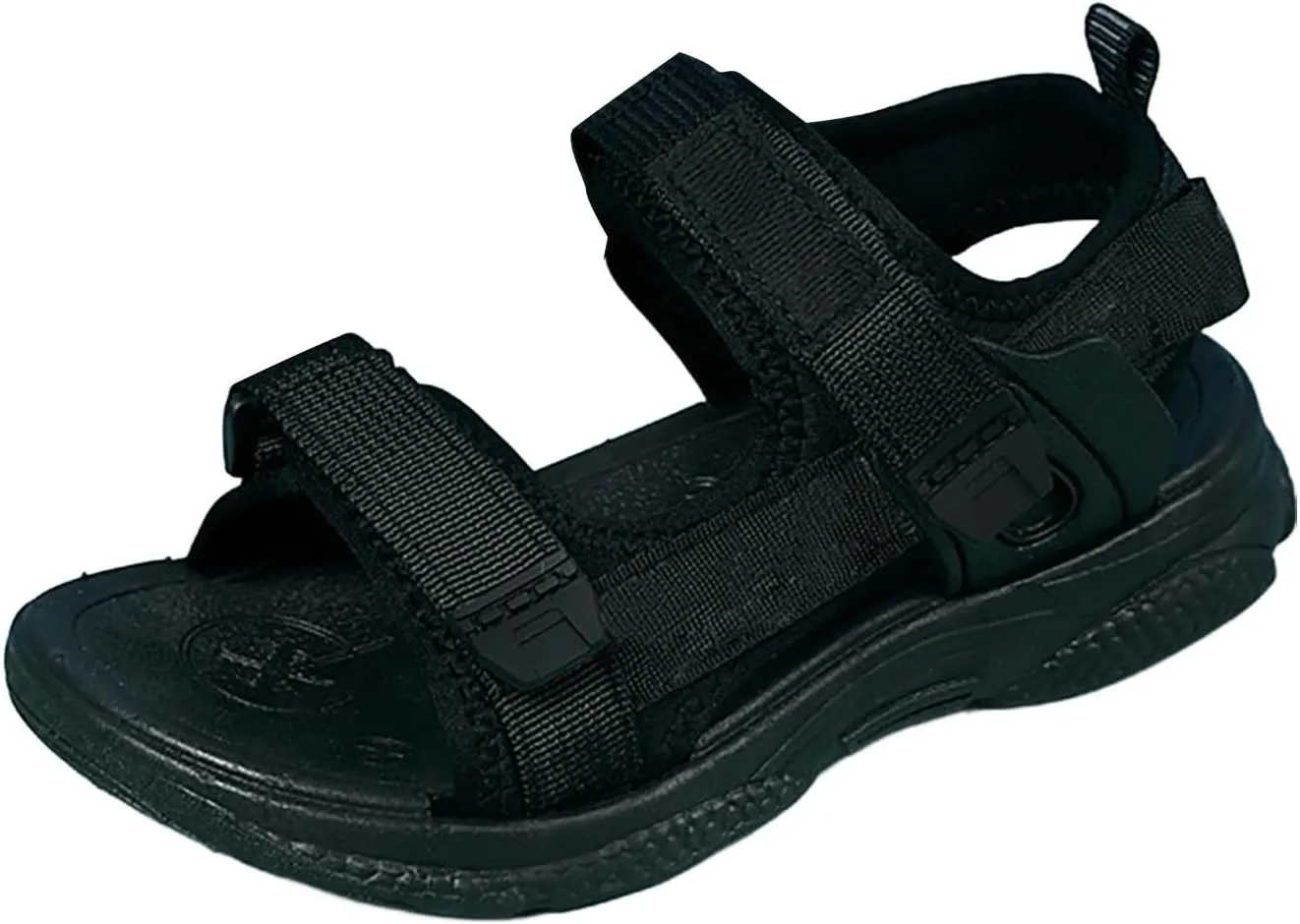 Children's Boys Summer Sports Sandals Hiking Beach Outdoor Open Toe Sports Sandals Boy Sandals (Black #1, 13 Little child)