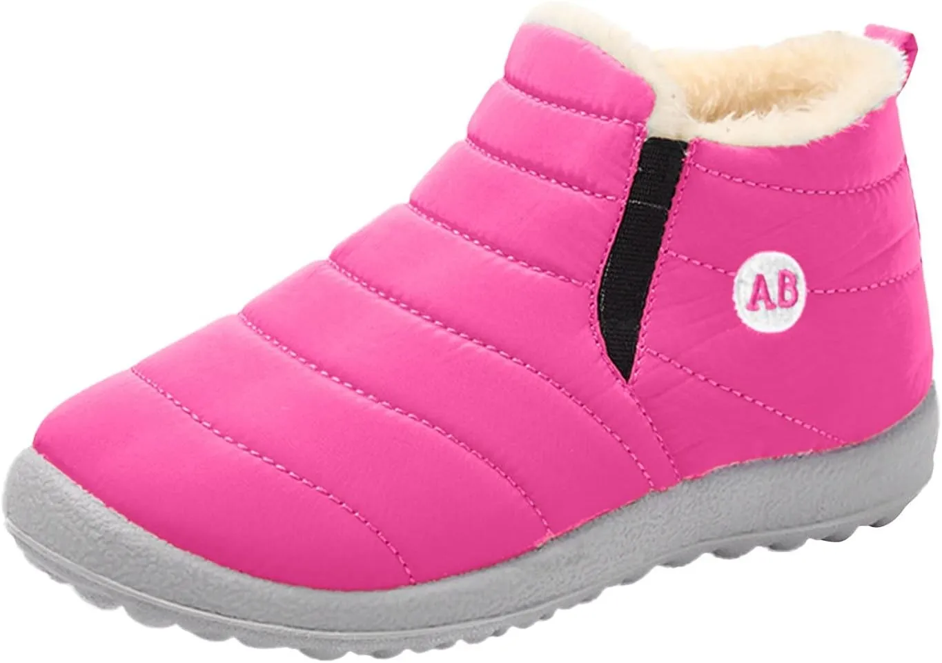 Childrens Winter Childrens Boots Flat Splashing Warm Short Tube Snow Boots Kids Snow Boots Size 3