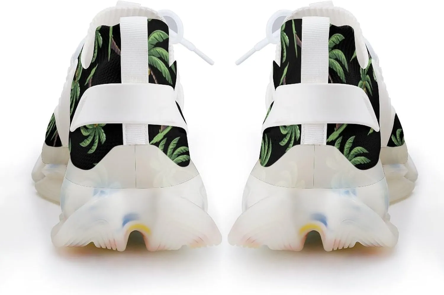 Coconut Tree Graphic Mens Sneakers Running Shoes Lightweight Athletic Shoes for Jogging Walking Gym
