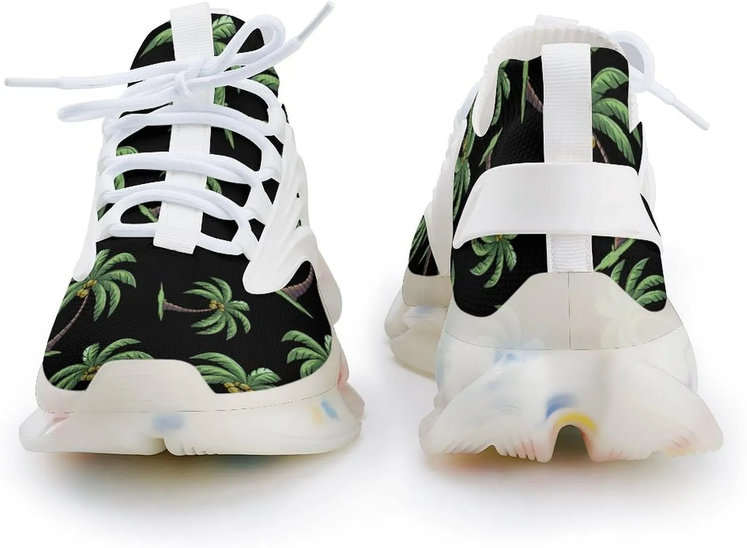 Coconut Tree Graphic Mens Sneakers Running Shoes Lightweight Athletic Shoes for Jogging Walking Gym