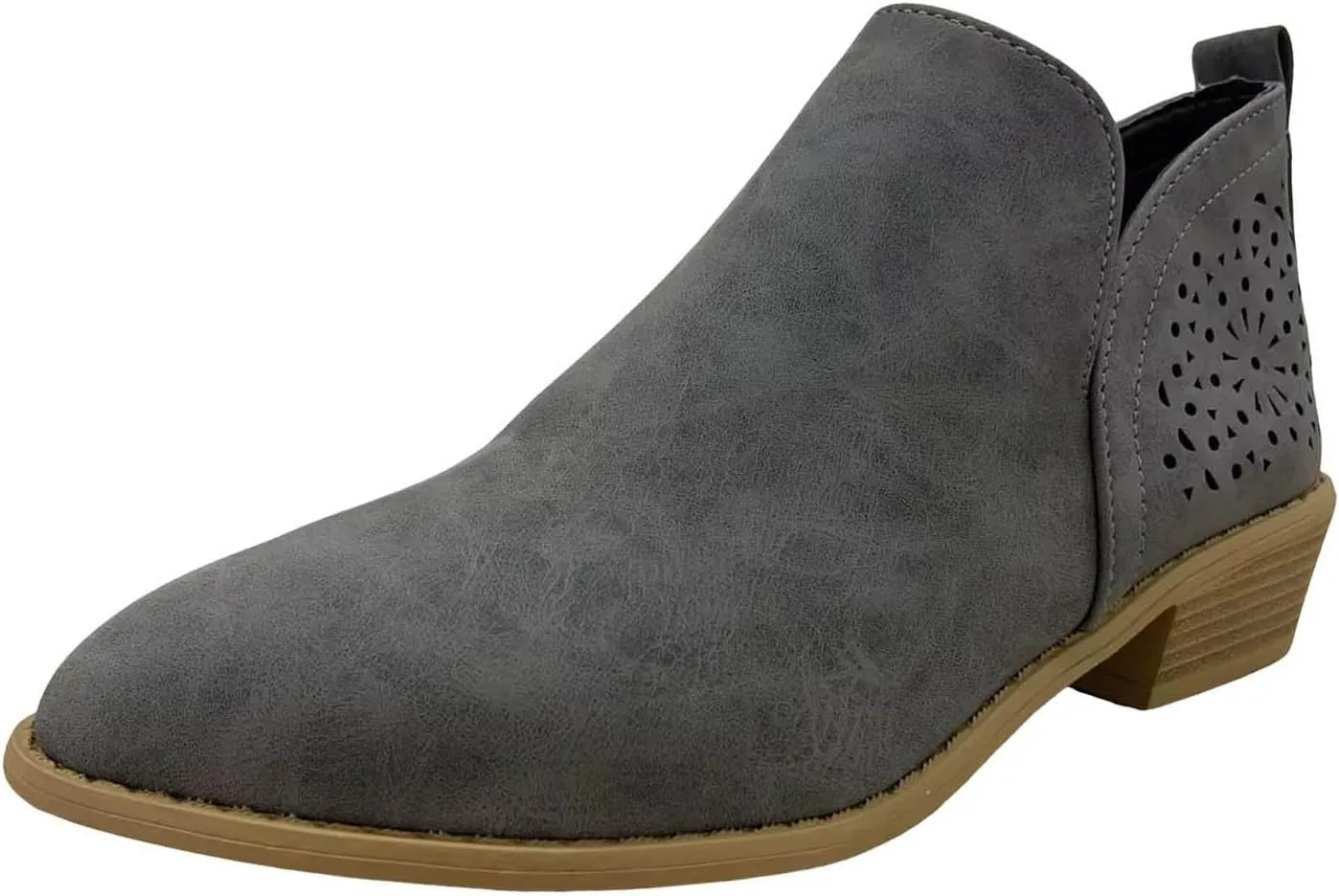 Cowboy Boots for Women Western Classic Slip On Heel Shoes Ankle Boots for Women Fashion Comfortable Short Womens Boots