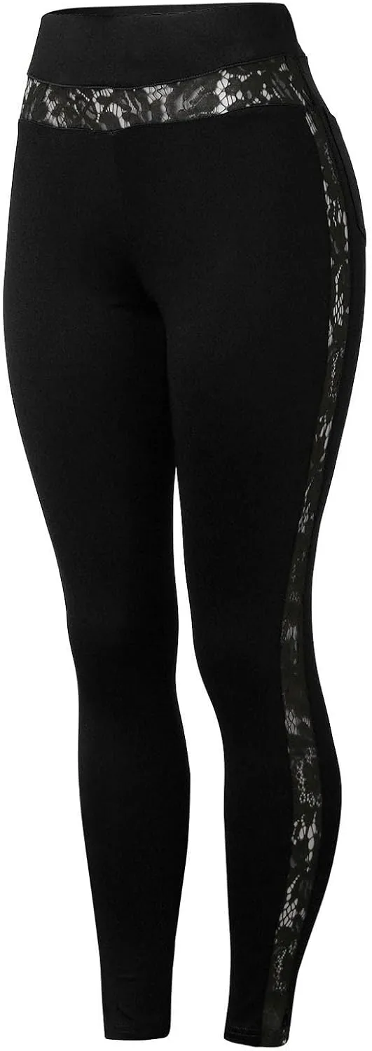 Crossover High Waisted Black Flared Yoga Leggings for Women Tummy Control Leggings for Women Women Leggings with
