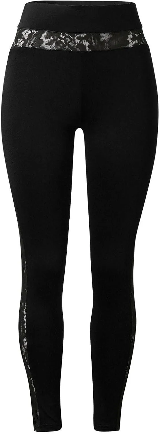 Crossover High Waisted Black Flared Yoga Leggings for Women Tummy Control Leggings for Women Women Leggings with