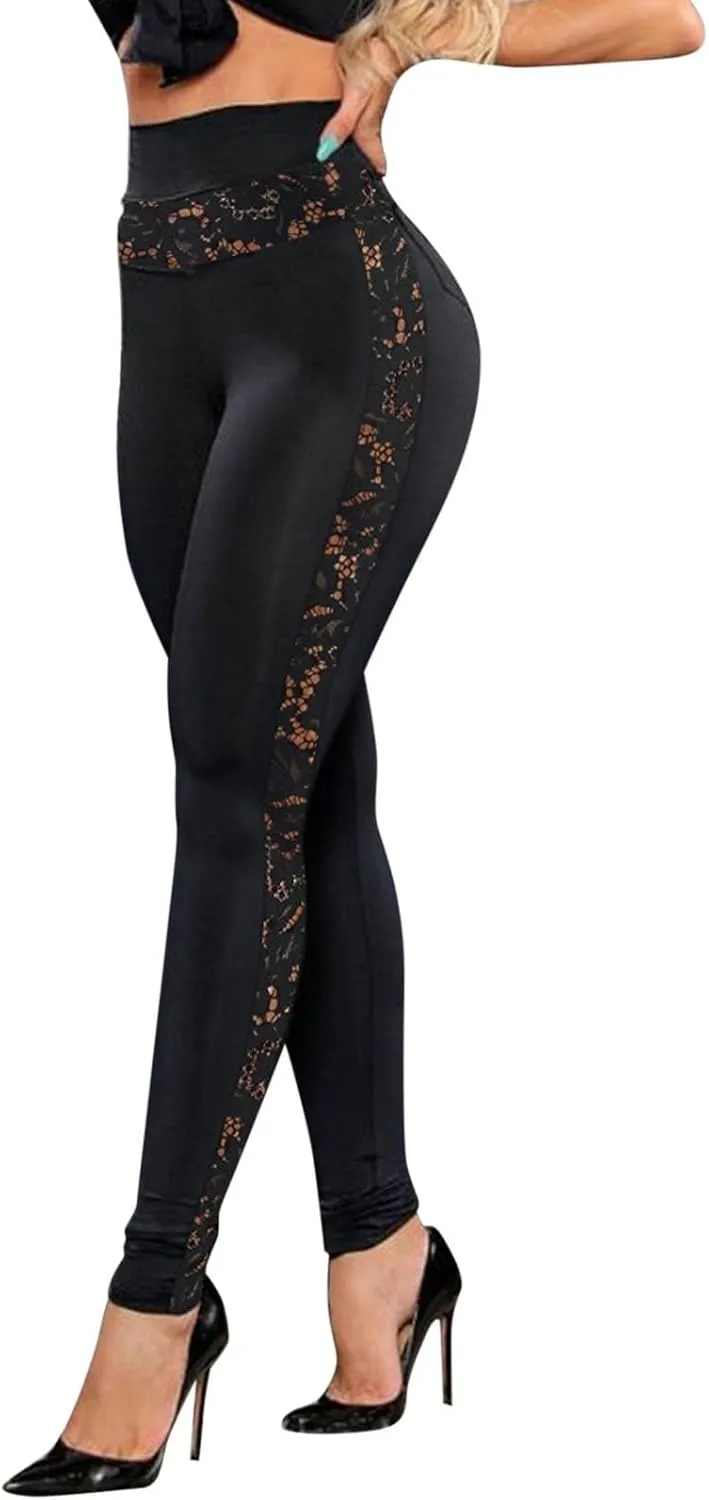 Crossover High Waisted Black Flared Yoga Leggings for Women Tummy Control Leggings for Women Women Leggings with