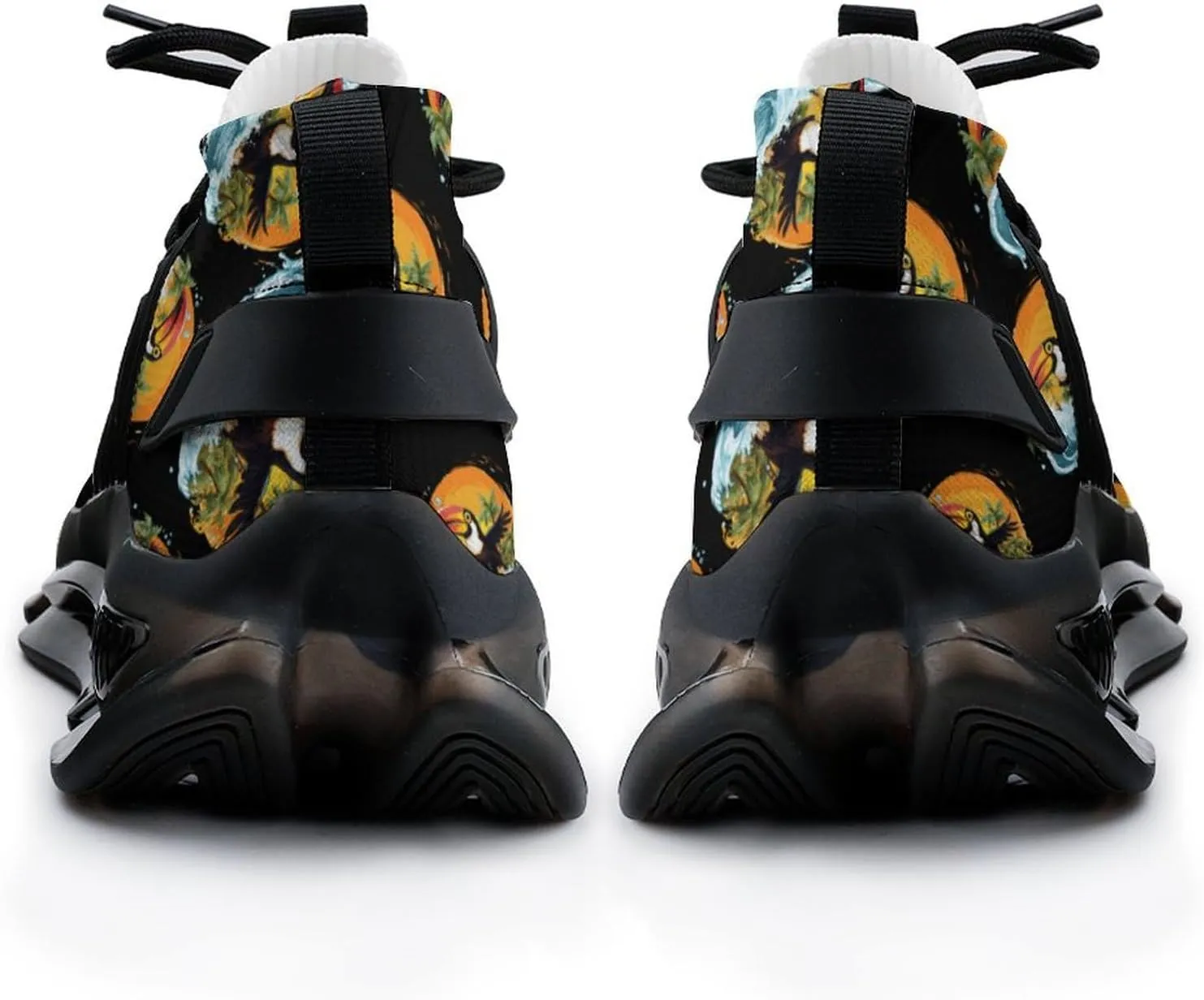 Cute Toucans Bird Mens Sneakers Running Shoes Lightweight Athletic Shoes for Jogging Walking Gym