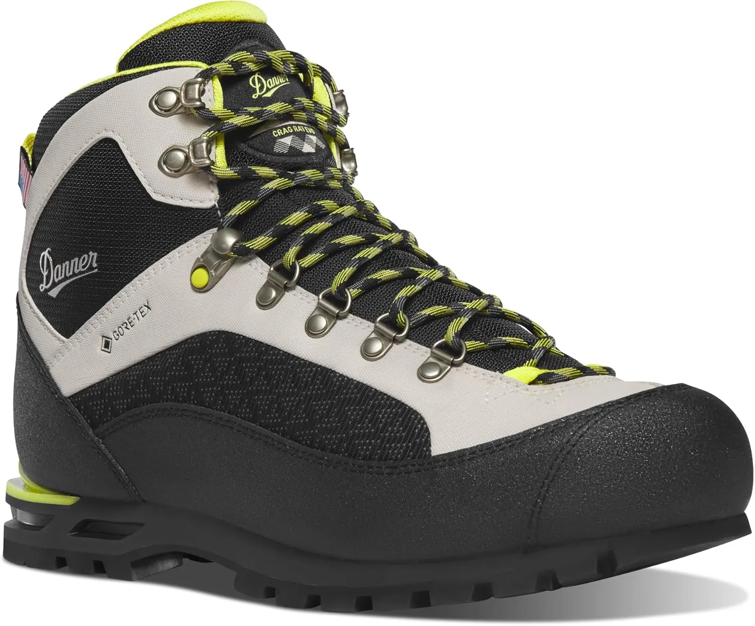 Danner Men's Crag Rat EVO 5.5" Hiking Boot - Waterproof GORE-TEX, Insulated PrimaLoft Aerogel, Vibram Traction Outsole, Breathable, Crampon Compatible
