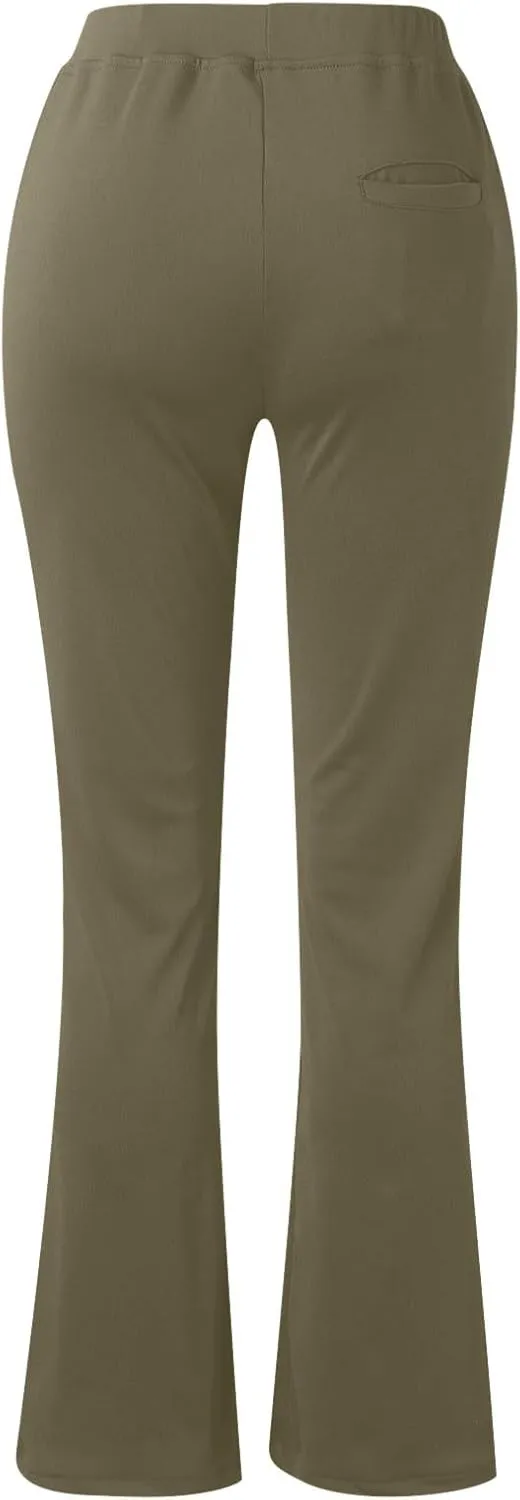 Dress Pants Women Business Casual Office Work Pants Premium Stretch Yoga Pants Straight Leg Bootcut Slacks Pants