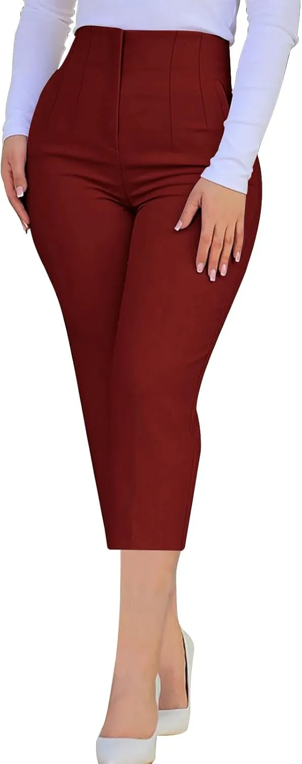 Dress Pants Women Work Pants Business Casual Trousers Pants Slacks for Women High Waisted Office Pants Work Pants