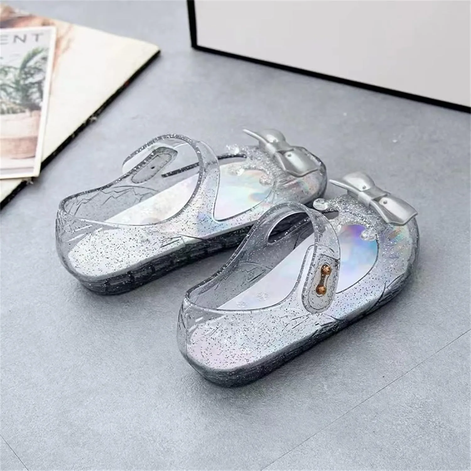 Fall Boots Toddler Girl Girls Shoes Crown Flash Diamond Crystal Soft Sole Non Slip Sandals Jelly Dance Shoes Princess Shoes Adult Squeaky Shoes