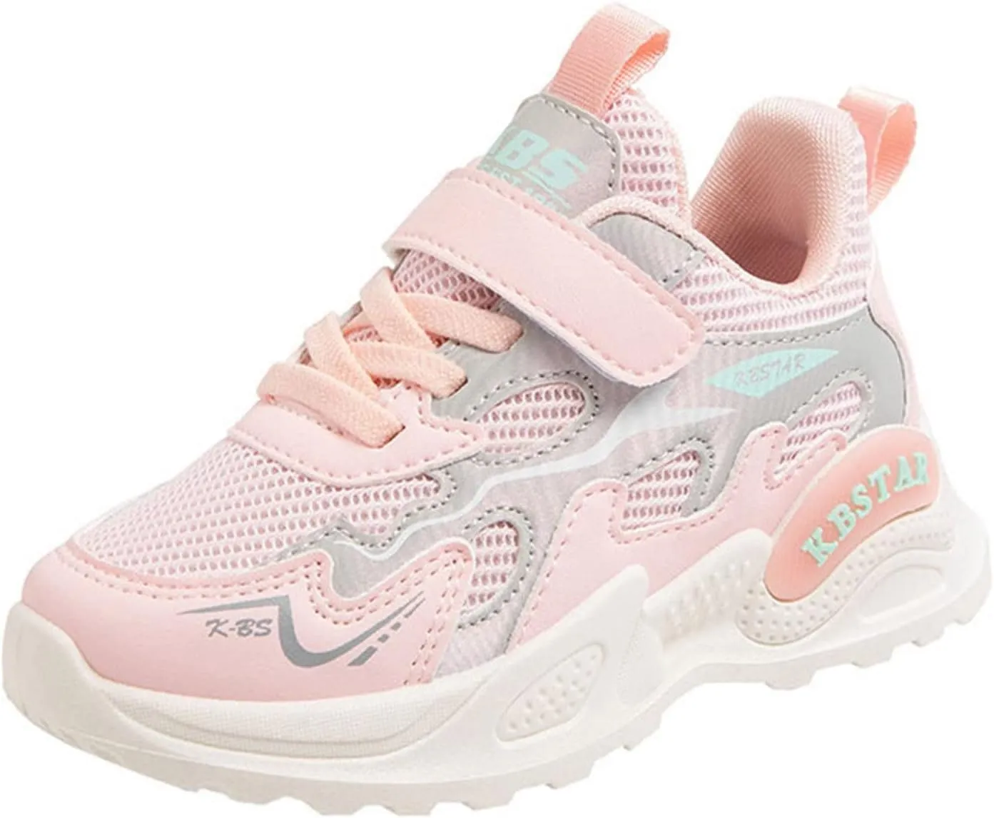 Fashion All Seasons Children Sports Girls Flat Lightweight Mesh Breathable and Comfortable Solid Toddler Tennis Shoes