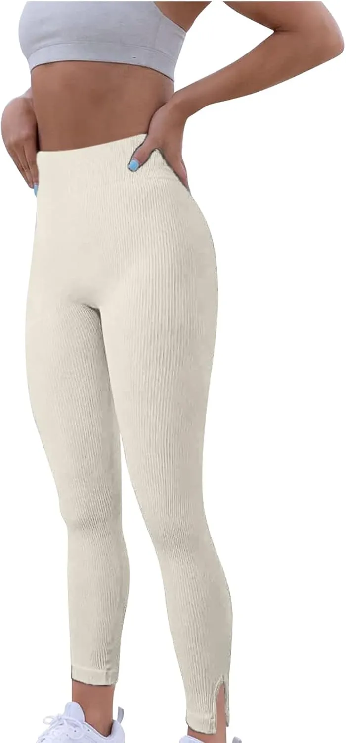 Firzero Compression Leggings for Women Running High Waisted Leggings Workout Athletic Yoga Leggings Elastic Waist Yoga Pants
