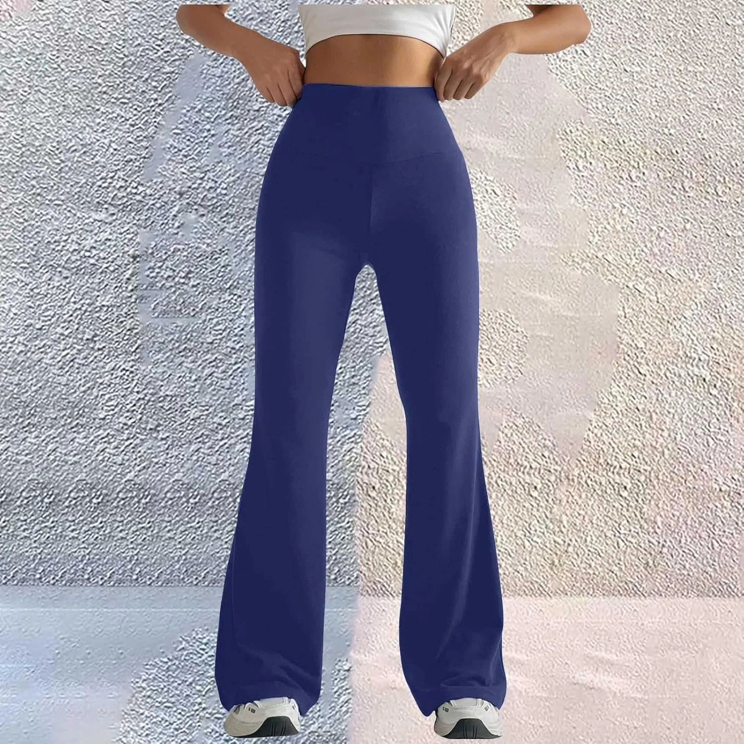Flare Leggings High Waist Leggings Regular Solid Flared Pants Active Workout Yoga Pants Trousers Yoga Leggings for