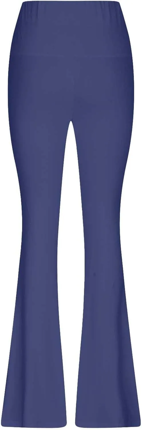 Flare Leggings High Waist Leggings Regular Solid Flared Pants Active Workout Yoga Pants Trousers Yoga Leggings for