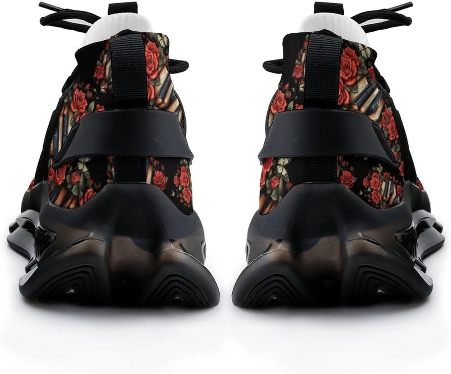 Funny Book Rose Mens Sneakers Running Shoes Lightweight Athletic Shoes for Jogging Walking Gym
