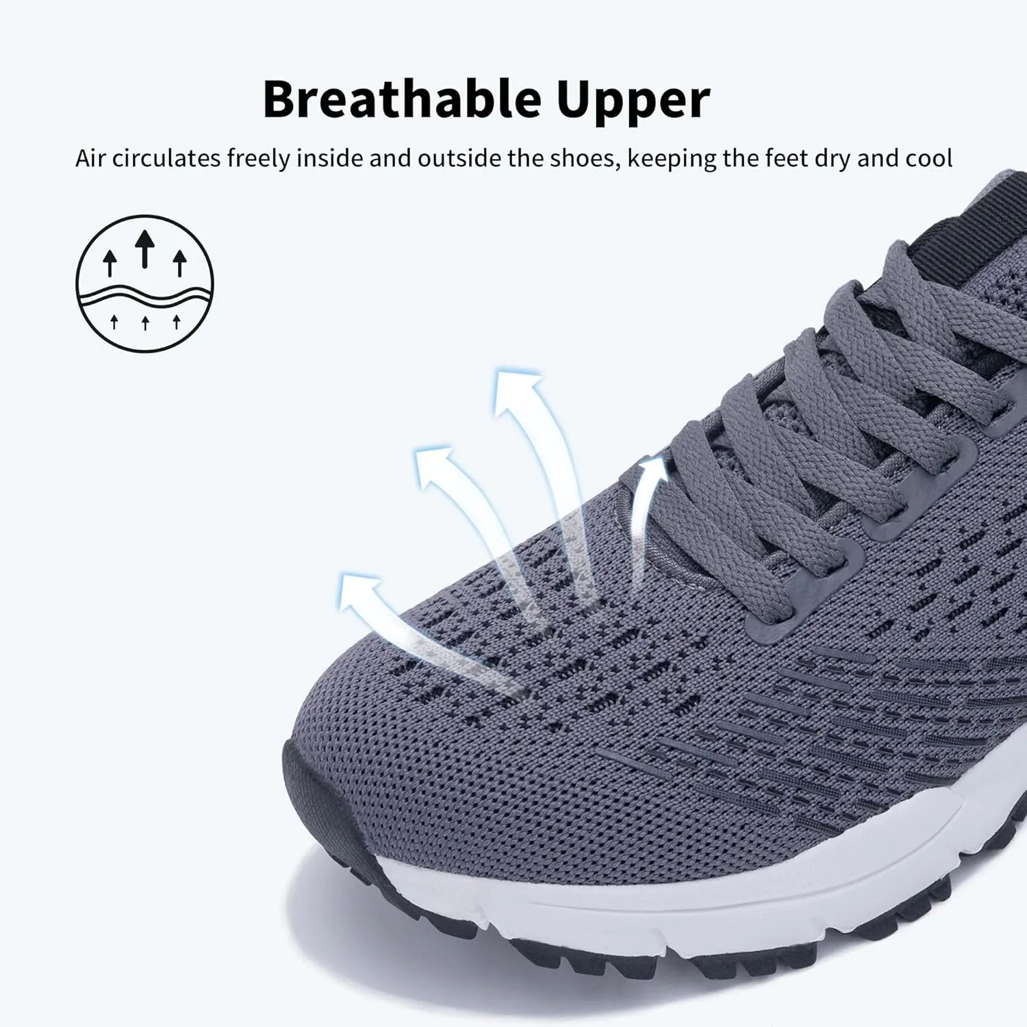 GANNOU Men's Athletic Running Shoes Fashion Sport Gym Jogging Tennis Fitness Sneaker (US 7-12.5)