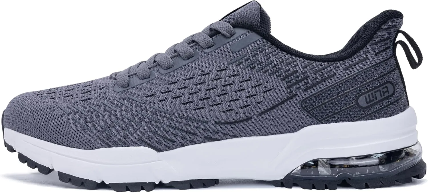 GANNOU Men's Athletic Running Shoes Fashion Sport Gym Jogging Tennis Fitness Sneaker (US 7-12.5)