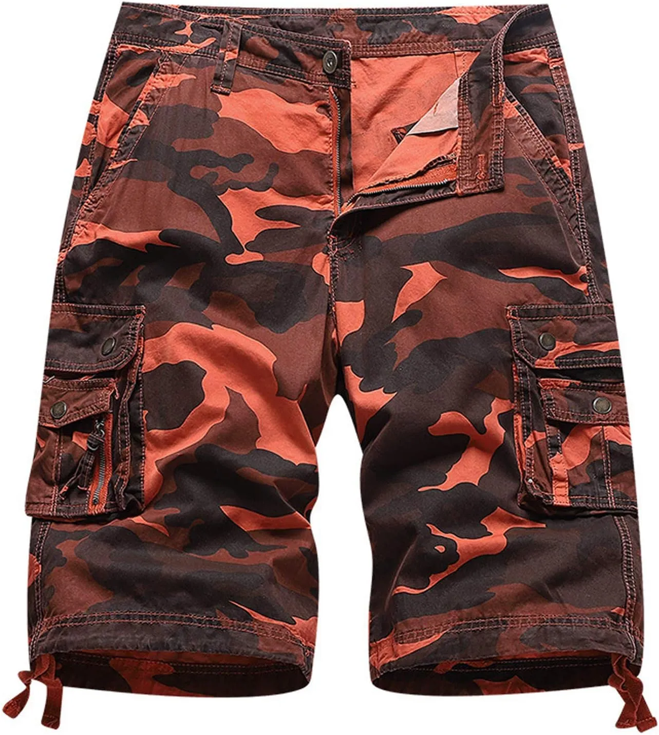 GIERIDUC Men's Hiking Tactical Shorts Outdoor Cargo Shorts Casual Lightweight Quick Dry Camo Hiking Fishing Athletic Shorts