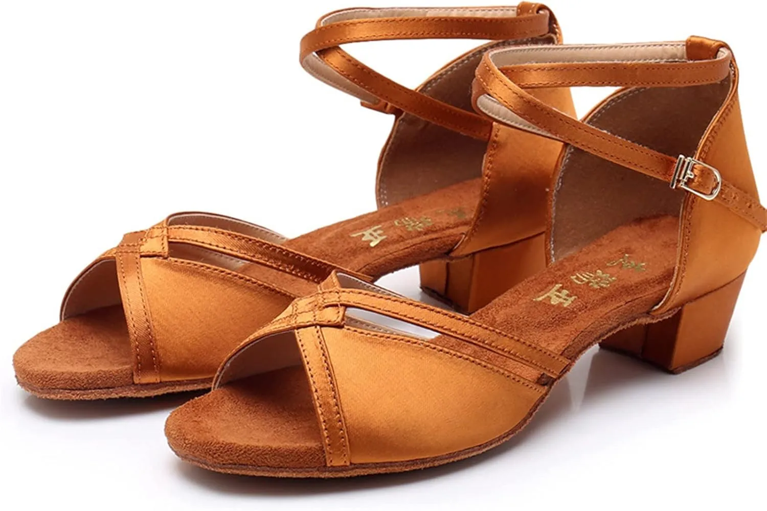 Girls' Athletic Shoes Girls Latin Dance Shoes Low Heels Ballroom Tango Performance Practice Dance Shoes for Little