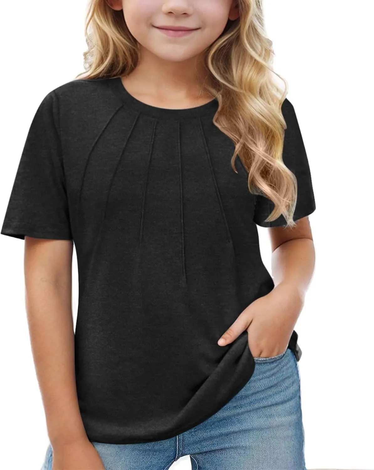 Girls' Blouses & Buttontodown Shirts Sleeve Fashion Tops Tees 5 14 Years Girl Tops