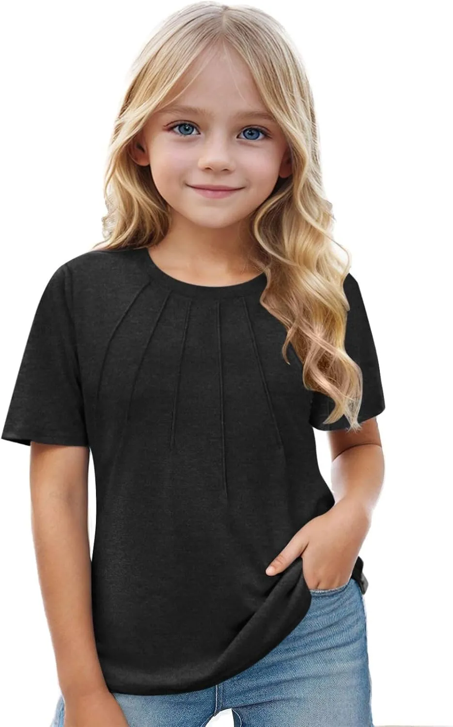 Girls' Blouses & Buttontodown Shirts Sleeve Fashion Tops Tees 5 14 Years Girl Tops