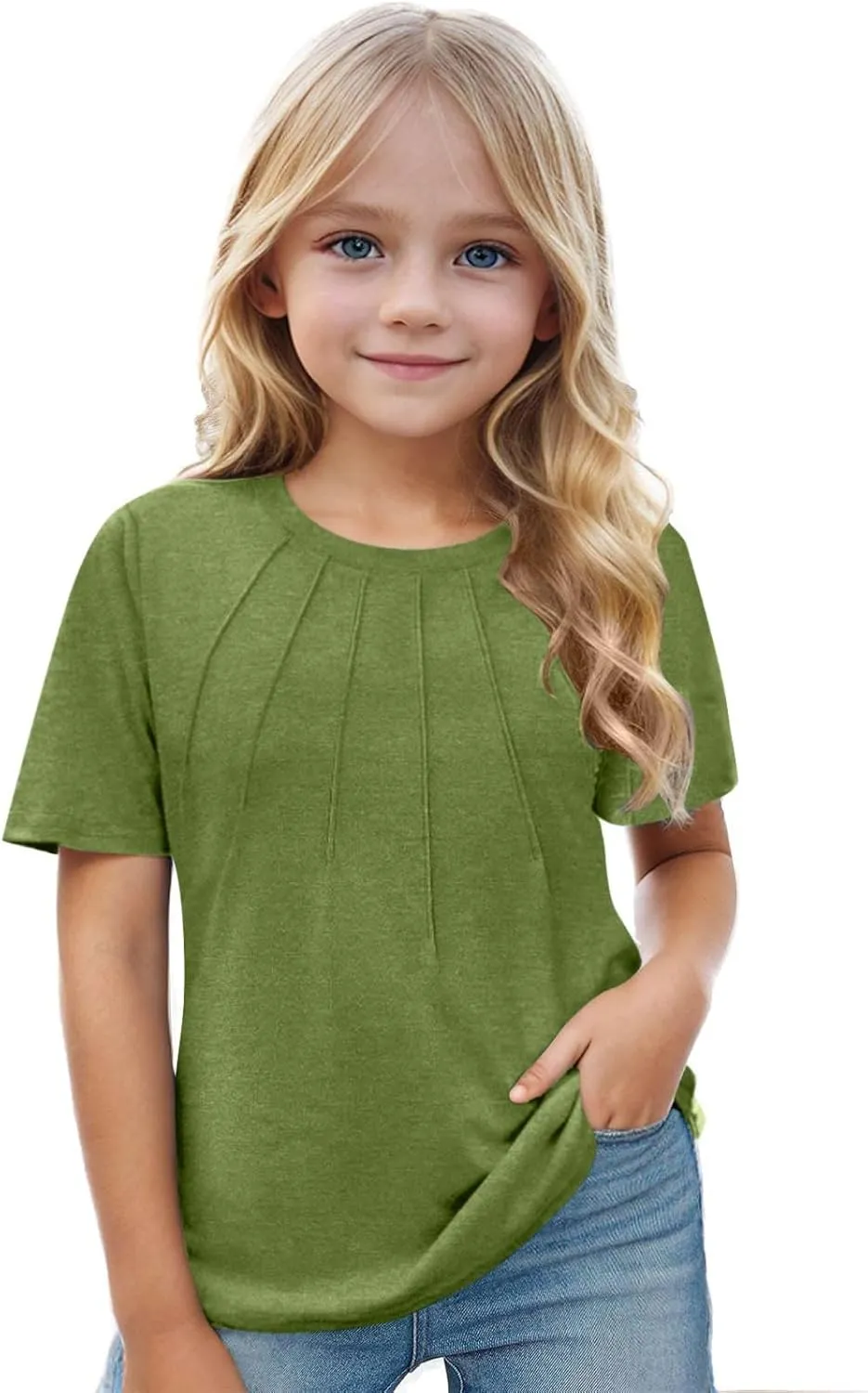 Girls' Blouses & Buttontodown Shirts Sleeve Fashion Tops Tees 5 14 Years Girl Tops